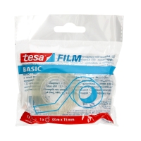 Taśma klejąca 15mmx33m przezroczysta + podajnik Tesa
