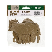 Zestaw kształtów tekturowych Farm 10x6cm Happy Color (5)
