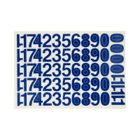 Cyfry samoprzylepne 30mm niebieskie
