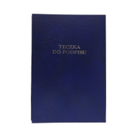 Książka podpis 20k granatowa harmonijkowa Barbara