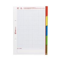 Wkład segregatorowy A5/50 kratka register Interdruk