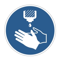 Naklejka na podłogę usuwalna fi430mm - Zdezynfekuj ręce Durable