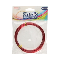 Drucik florystyczny czerwony 3m Brewis DF4