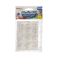 Kwiatki ozdobne 18mm białe Brewis K18