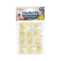 Kwiatki ozdobne 18mm żółte Brewis K18