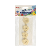 Kwiatki ozdobne 35mm ecru Brewis K35