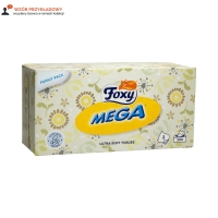 Chusteczki higieniczne kartonik białe Foxy Mega (200)