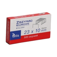 Zszywki 23/10 cynkowe (500) Tetis