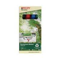 Marker permanentny 1.0-5.0mm 4kol ścięty Edding 22 EcoLine