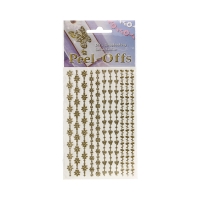 Paski samoprzylepne ozdobne wzrór/1 złoty Brewis