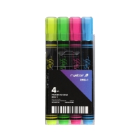 Markery do szkła 1.5-3.0mm 4kol okrągłe Rystor New RMG1