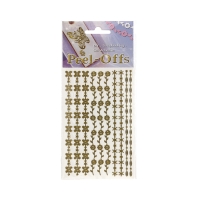 Paski samoprzylepne ozdobne wzrór/2 złoty Brewis