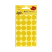 Etykiety oznaczeniowe fi18 żółte Kropki (96)