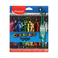 Kredki ołówkowe 24kol Monster Colorpeps Maped 862624