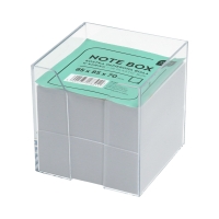 Karteczki 85x85x7 biała nieklejone pojemnik Interdruk