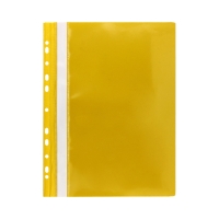 Skoroszyt miękki perforacja A4/PP żółty PantaPlast