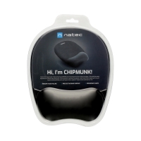Podkładka pod mysz i nadgarstek memory foam czarna Natec Chipmunk