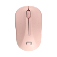 Mysz optyczna bezprzewodowa USB różowo-biała Natec Toucan