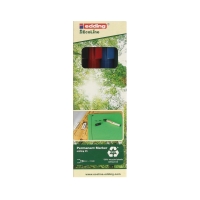Marker permanentny 1.00mm 4kol okragły Edding 25 EkoLine