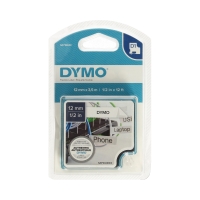 Taśma 12mmx3.5m czarno/biała Dymo 16957 nylonowa