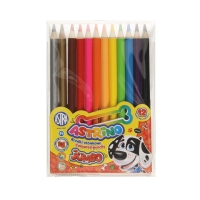 Kredki ołówkowe 12kol okrągłe Jumbo Astra/Astrino + temperówka