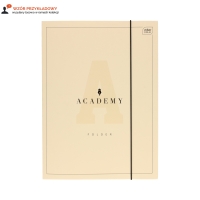 Teczka gumka A4+ Academy pastel Interdruk