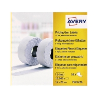 Taśma metkownica 26x12 1rzędowa prosta biała usuwalna (10)