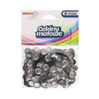 Cekiny matowe szare M30 Brewis 8mm