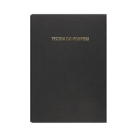 Książka podpis 15k czarna Delfin