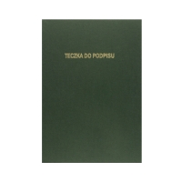 Książka podpis 15k ciemnozielona Delfin