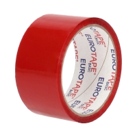 Taśma klejąca 48mmx50y czerwona Dalpo