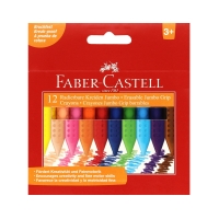 Kredki świecowe 12kol trójkatne Jumbo Faber-Castell 122540