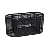 Przybornik biurko 9 komór czarny siatka Taurus