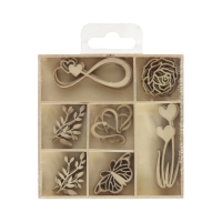 Ozdoby drewniane pudełko Serca (35)