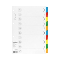 Przekładki kartonowe A4 10k kolorowe Biurfol