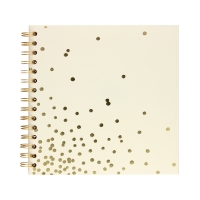 Album spirala 20x20/30 kremowe 180g Happy Color Golden Dots