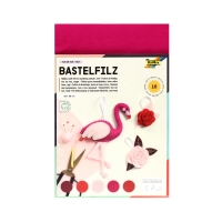 Filc dekoracyjny 20x30 1.5mm mix różowy - 10 szt.