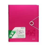 Teczka segregująca A4/12 różowa Wow Leitz