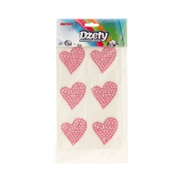 Dżety samoprzylepne serca - różowe Brewis DS56