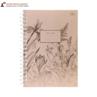 Kołozeszyt B5/120 kratka metallic Rose Gold Interdruk