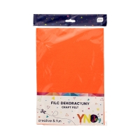 Filc dekoracyjny pomarańczowy (8) YN JOY