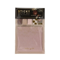 Karteczki samoprzylepne zestaw Satin Interdruk Róża