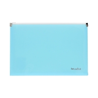 Teczka A5/PP pastel niebieska suwak Biurfol