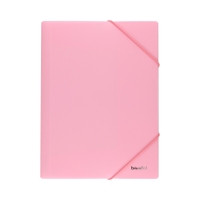 Teczka gumka A4/PP pastel różowa Biurfol