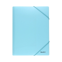 Teczka gumka A4/PP pastel niebieska Biurfol