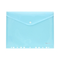 Teczka kopertowa A4/PP pastel niebieska zawieszana Biurfol