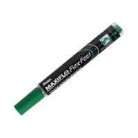 Marker tablic 1.0-5.0mm zielony okrągły elastyczny Flex Feel Pentel
