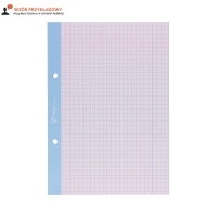 Wkład segregatorowy A5/50 kratka/kolorowa Interdruk