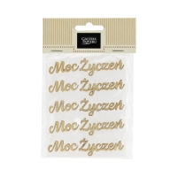 Ozdoby drewniane napis Moc Życzeń (5)