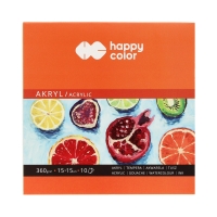 Blok akrylu 15x15/10 360g HappyColor